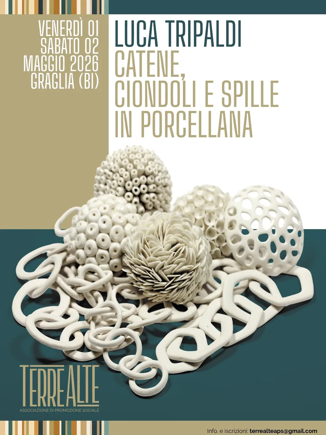 Luca Tripaldi — Catene, Ciondoli e Spille in Porcellana